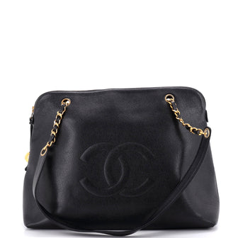 Chanel Vintage Timeless Zip Tote Caviar Large