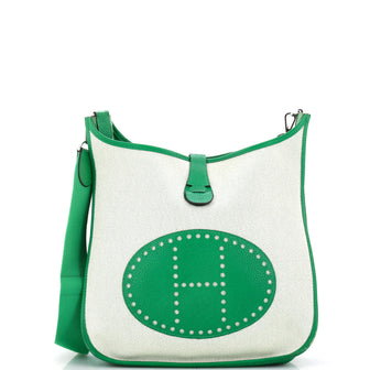 Hermes Evelyne Bag Gen III Toile and Leather PM