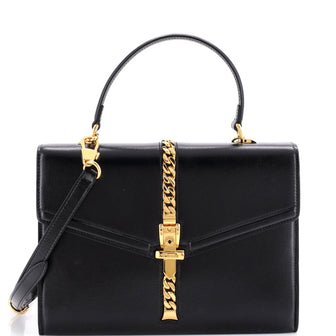 Gucci Sylvie 1969 Top Handle Bag Leather Small