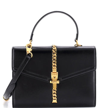 Gucci Sylvie 1969 Top Handle Bag Leather Small