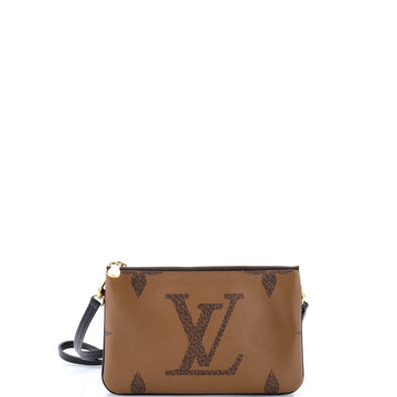 Louis Vuitton Double Zip Pochette Reverse Monogram Giant