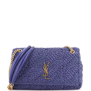 Saint Laurent Jamie Flap Bag Crochet Raffia Medium