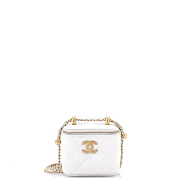 Chanel Perfect Fit Vanity Case with Chain Quilted Calfskin Mini
