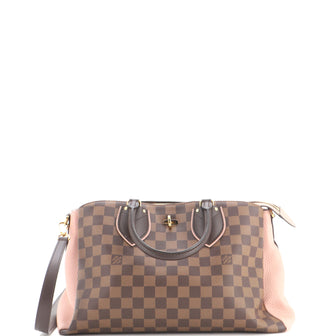 Louis Vuitton Normandy Handbag Damier and Leather