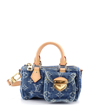 Louis Vuitton Speedy Bandouliere NM Bag Monogram Denim Nano