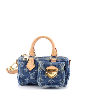 Louis Vuitton Speedy Bandouliere NM Bag Monogram Denim Nano