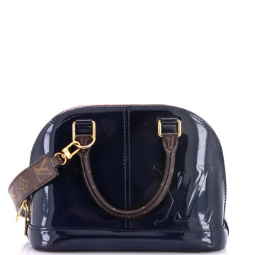 Louis Vuitton Alma Handbag Vernis with Monogram Canvas BB
