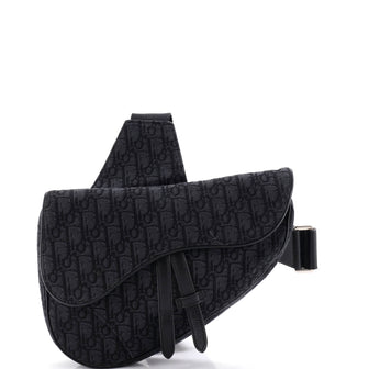 Christian Dior Saddle Crossbody Bag Oblique Canvas
