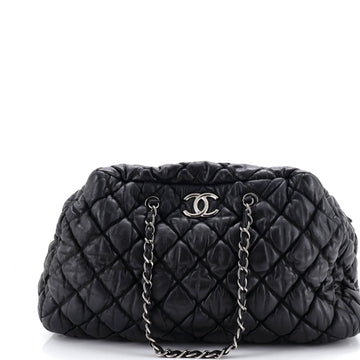 Chanel Bubble Bowler Bag Quilted Lambskin Large