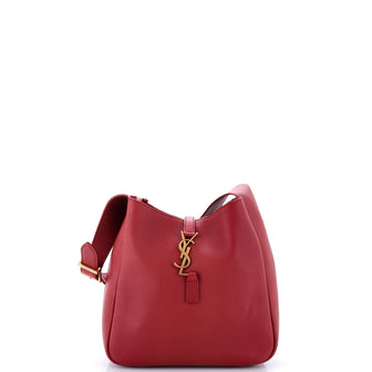Saint Laurent Le 5 a 7 Supple Hobo Leather Small