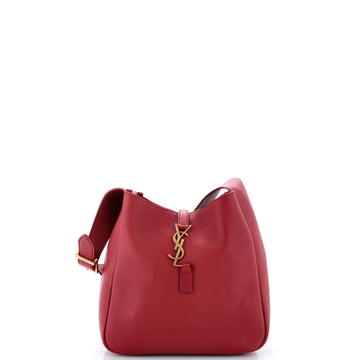 Saint Laurent Le 5 a 7 Supple Hobo Leather Small