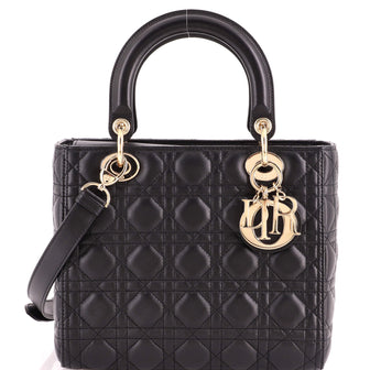 Christian Dior Lady Dior NM Bag Cannage Quilt Lambskin Medium