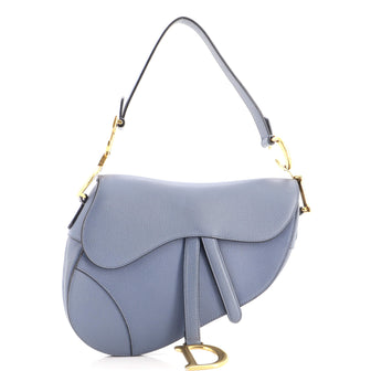 Christian Dior Saddle Handbag Leather Medium