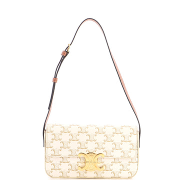 Celine Triomphe East-West Shoulder Bag Triomphe Coated Canvas