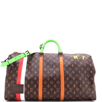 Louis Vuitton Keepall Bandouliere Bag No.7 Trunk L'Oeil Vintage Monogram Canvas 55