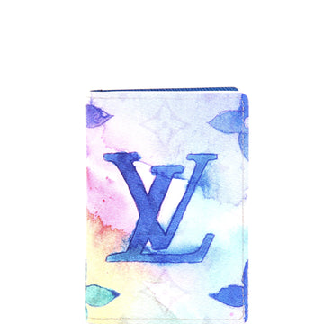 Louis Vuitton Pocket Organizer Limited Edition Monogram Watercolor Canvas