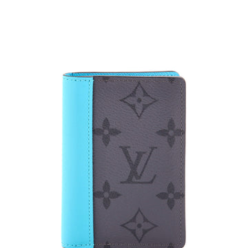 Louis Vuitton Pocket Organizer Monogram Eclipse and Leather