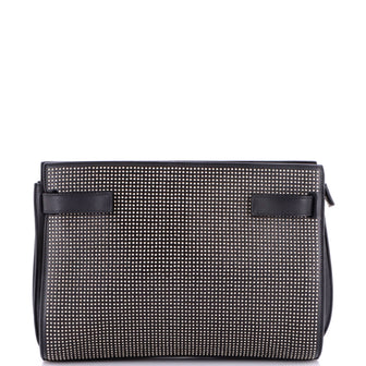Saint Laurent Sac De Jour Clutch Studded Leather Medium