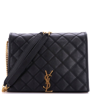 Saint Laurent Becky Shoulder Bag Quilted Leather Small