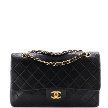 Chanel Vintage Classic Double Flap Bag Quilted Lambskin Medium