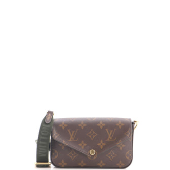 Louis Vuitton Felicie Strap & Go Handbag Monogram Canvas