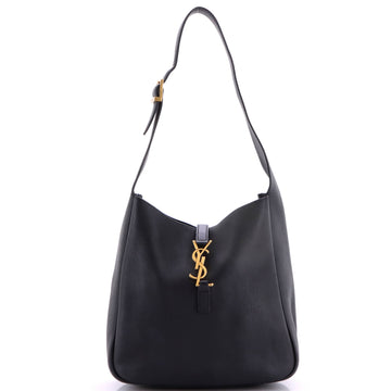Saint Laurent Le 5 a 7 Supple Hobo Leather Small