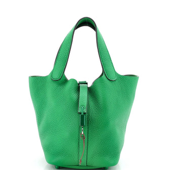 Hermes Monochrome Picotin Lock Bag Clemence PM