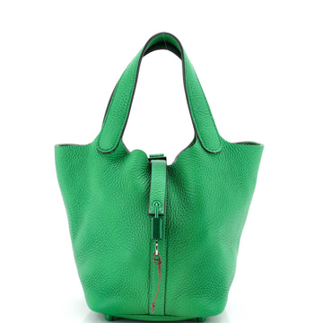 Hermes Monochrome Picotin Lock Bag Clemence PM
