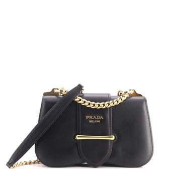 Prada Sidonie Chain Shoulder Bag City Calf Medium