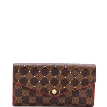 Louis Vuitton Sarah Wallet NM Studded Damier