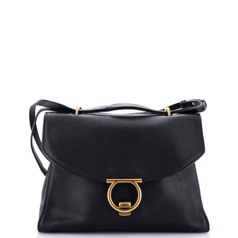 Salvatore Ferragamo Margot Satchel Leather Large