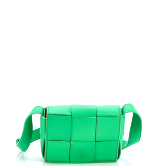 Bottega Veneta Cassette Crossbody Bag Maxi Intrecciato Leather Mini