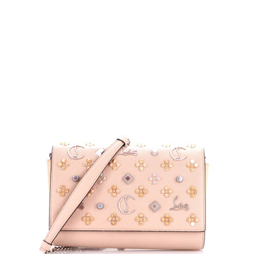 Christian Louboutin Paloma Clutch Embellished Leather Small