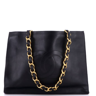 Chanel Vintage CC Chain Tote Lambskin XL