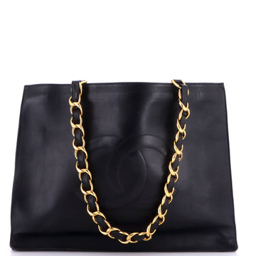 Chanel Vintage CC Chain Tote Lambskin XL