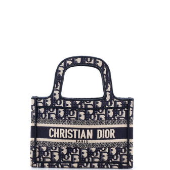 Christian Dior Book Tote Oblique Canvas Mini