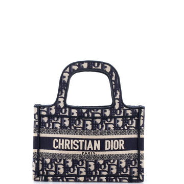 Christian Dior Book Tote Oblique Canvas Mini