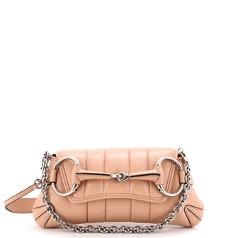 Gucci Horsebit Chain Shoulder Bag Vertical Quilted Leather Small