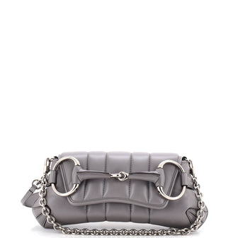 Gucci Horsebit Chain Shoulder Bag Vertical Quilted Leather Small