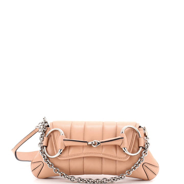 Gucci Horsebit Chain Shoulder Bag Vertical Quilted Leather Small