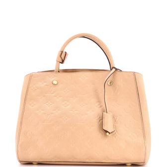 Louis Vuitton Montaigne Handbag Monogram Empreinte Leather MM