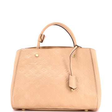 Louis Vuitton Montaigne Handbag Monogram Empreinte Leather MM