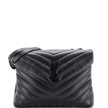 Saint Laurent Loulou Shoulder Bag Matelasse Chevron Leather Medium
