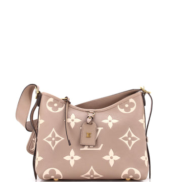 Louis Vuitton CarryAll Hobo Bicolor Monogram Empreinte Giant PM