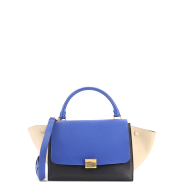 Celine Tricolor Trapeze Bag Leather Small