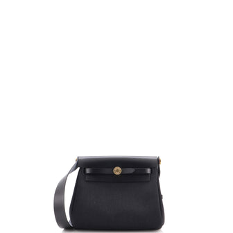 Hermes Herbag Zip Toile and Leather 20