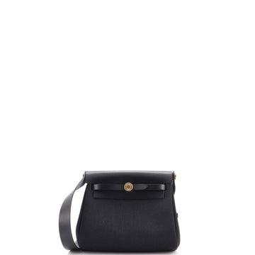 Hermes Herbag Zip Toile and Leather 20
