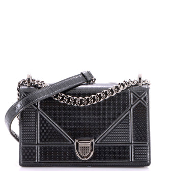 Christian Dior Diorama Flap Bag Cannage Embossed Calfskin Small