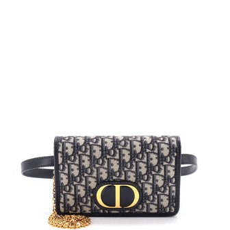 Christian Dior 30 Montaigne 2-in-1 Pouch Oblique Canvas