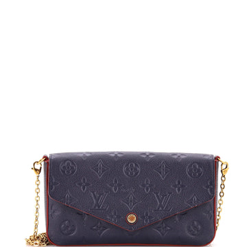 Louis Vuitton Felicie Pochette Monogram Empreinte Leather